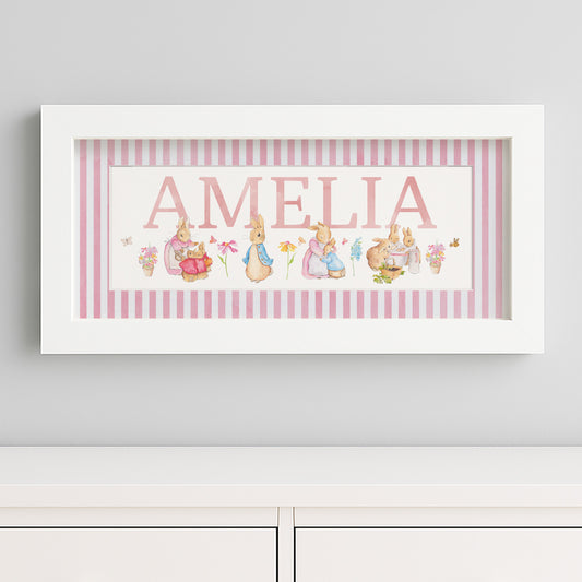 NEW DESIGN - Classic Rabbit & Friends Framed Print