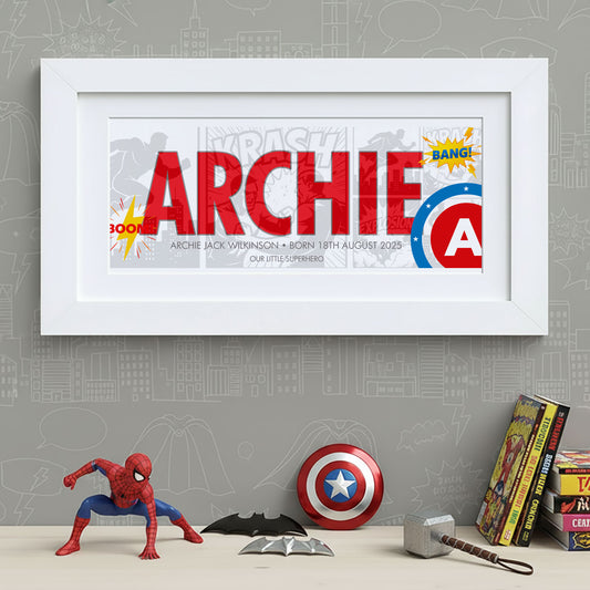Superhero Name Frame