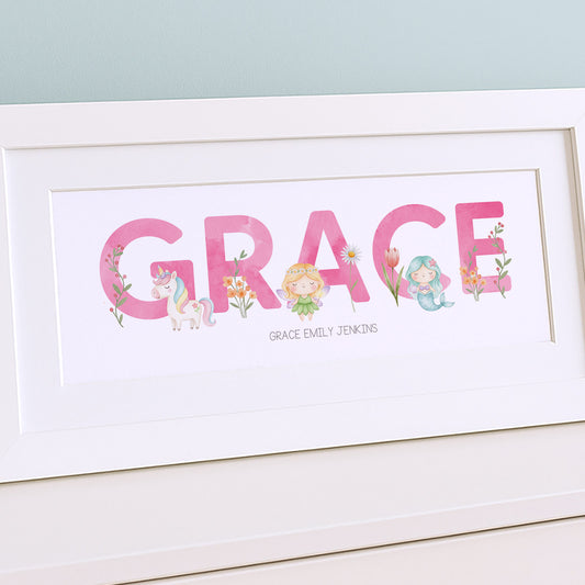 Fairytale Baby Name Frames
