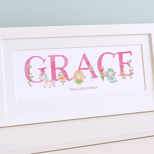 Fairytale Baby Name Frames