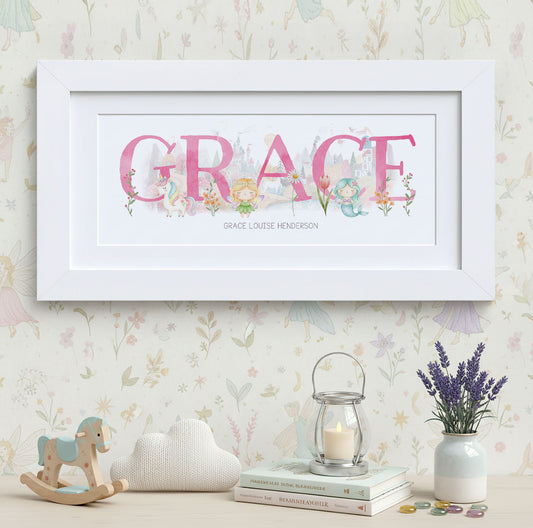Fairytale Baby Name Frames