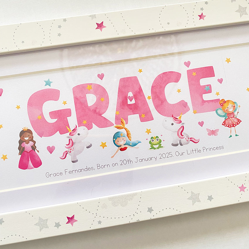 Fairytale Baby Name Frame