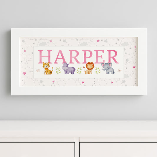Jungle Animals Name Frames