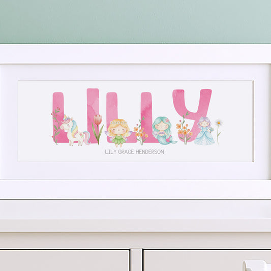 Fairytale Baby Name Frames