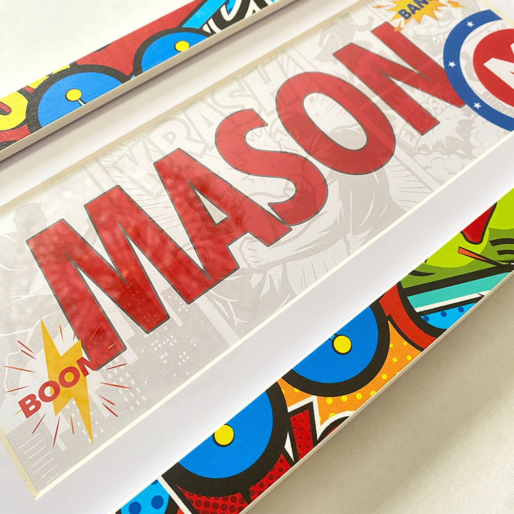 Superhero Name Frame