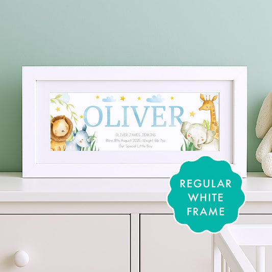 Safari Nursery Name Frame