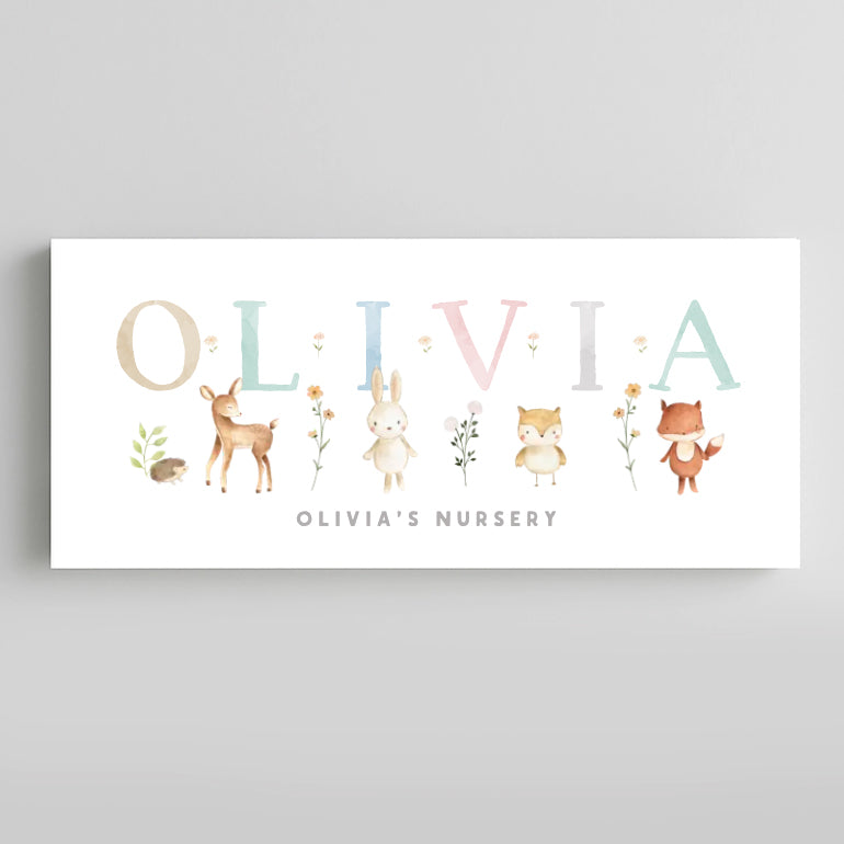 Wooden Door Signs | Nursery Name Plaques