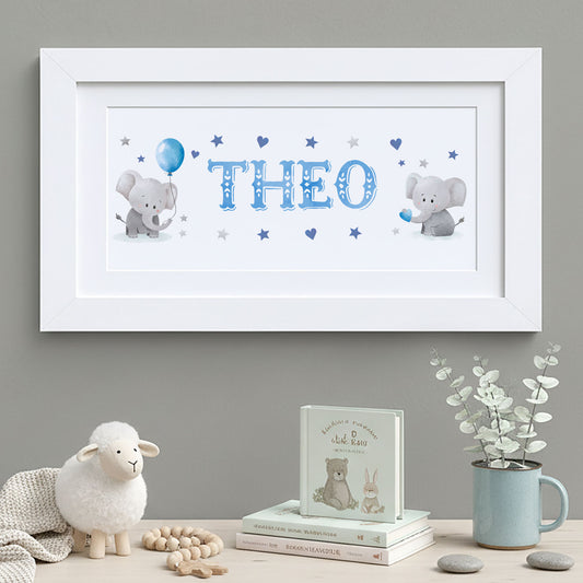 Little Elephants Name Frame