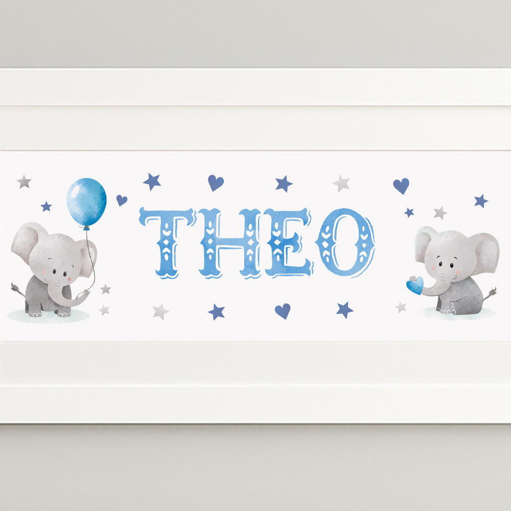 Little Elephants Name Frame