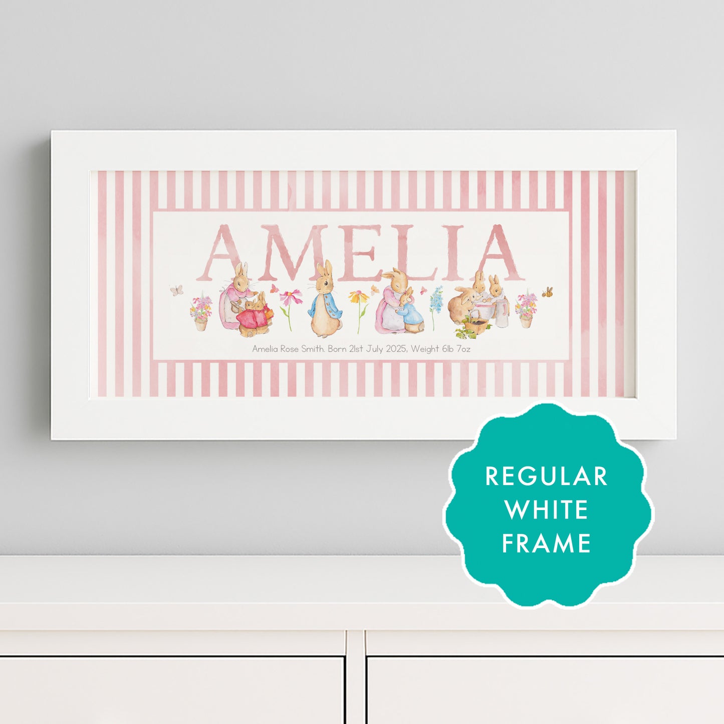 NEW DESIGN - Classic Rabbit & Friends Framed Print