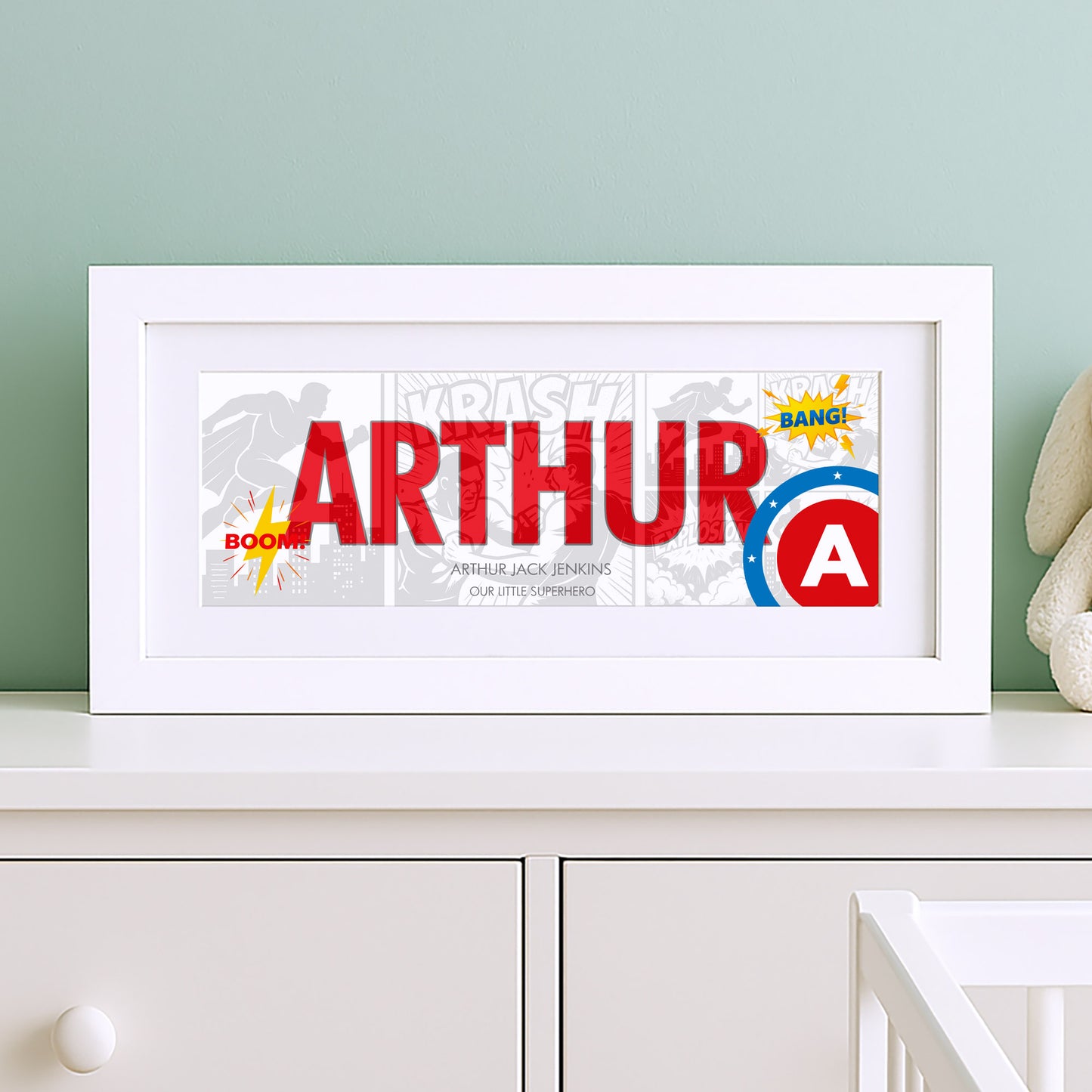 Superhero Name Frame