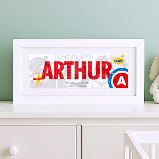 Superhero Name Frame