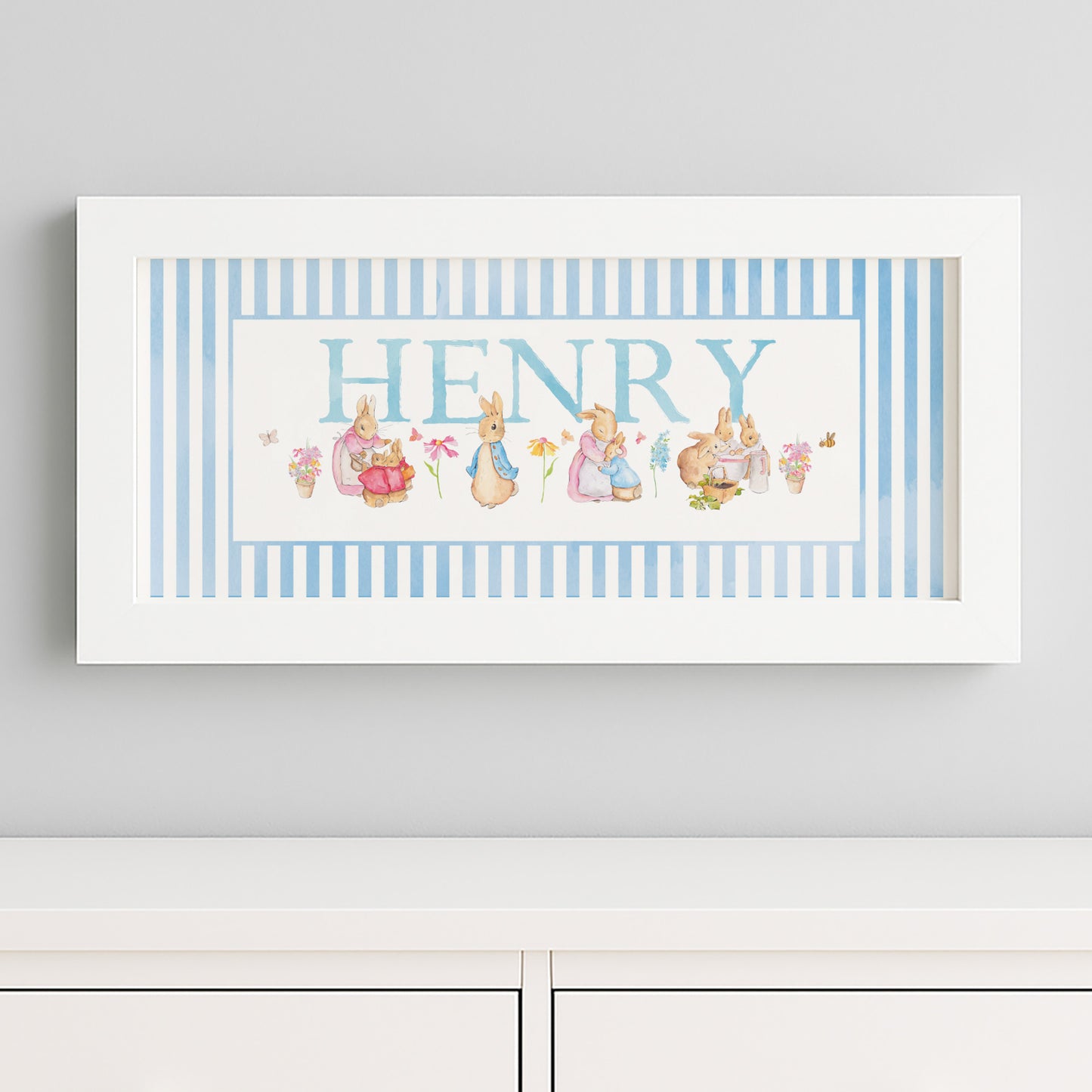 NEW DESIGN - Classic Rabbit & Friends Framed Print