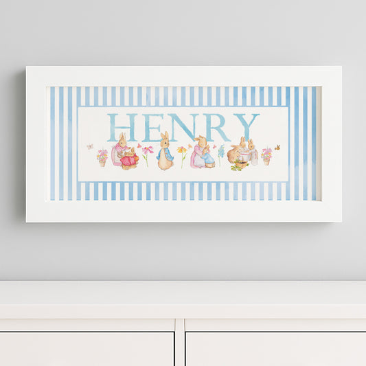 NEW DESIGN - Classic Rabbit & Friends Framed Print