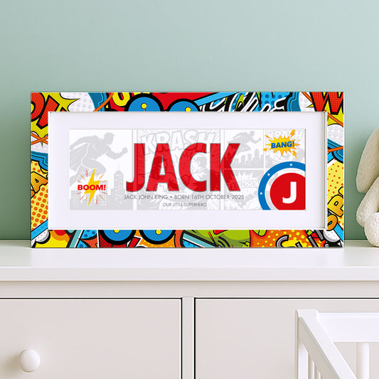 Superhero Name Frame
