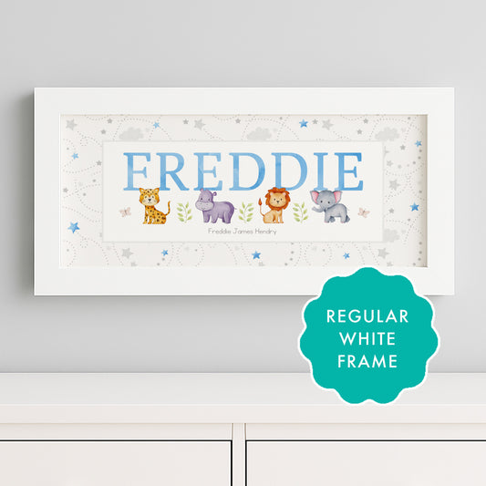 Jungle Animals Name Prints & Frames