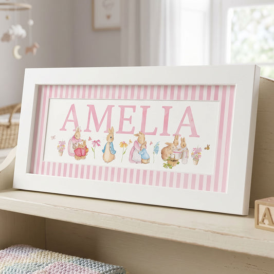 NEW DESIGN - Classic Rabbit & Friends Framed Print