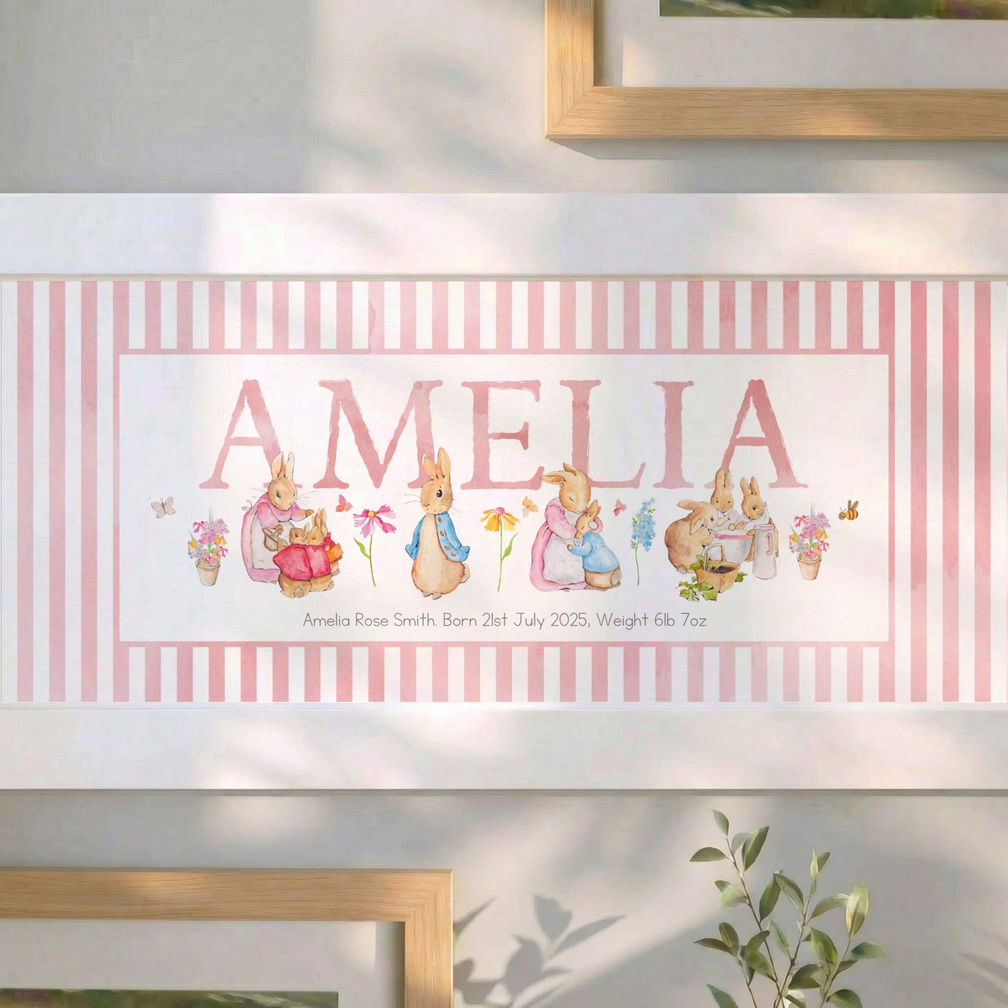 NEW DESIGN - Classic Rabbit & Friends Framed Print