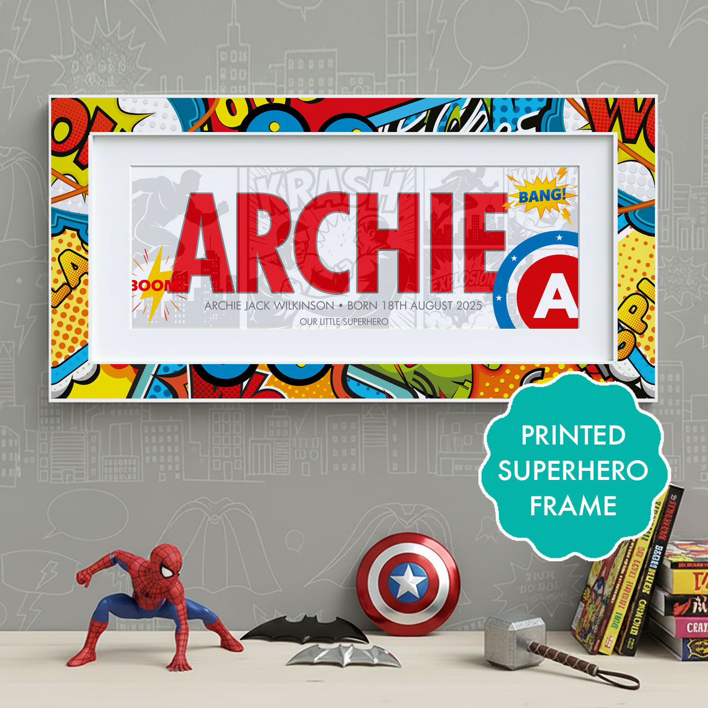 Superhero Name Frame