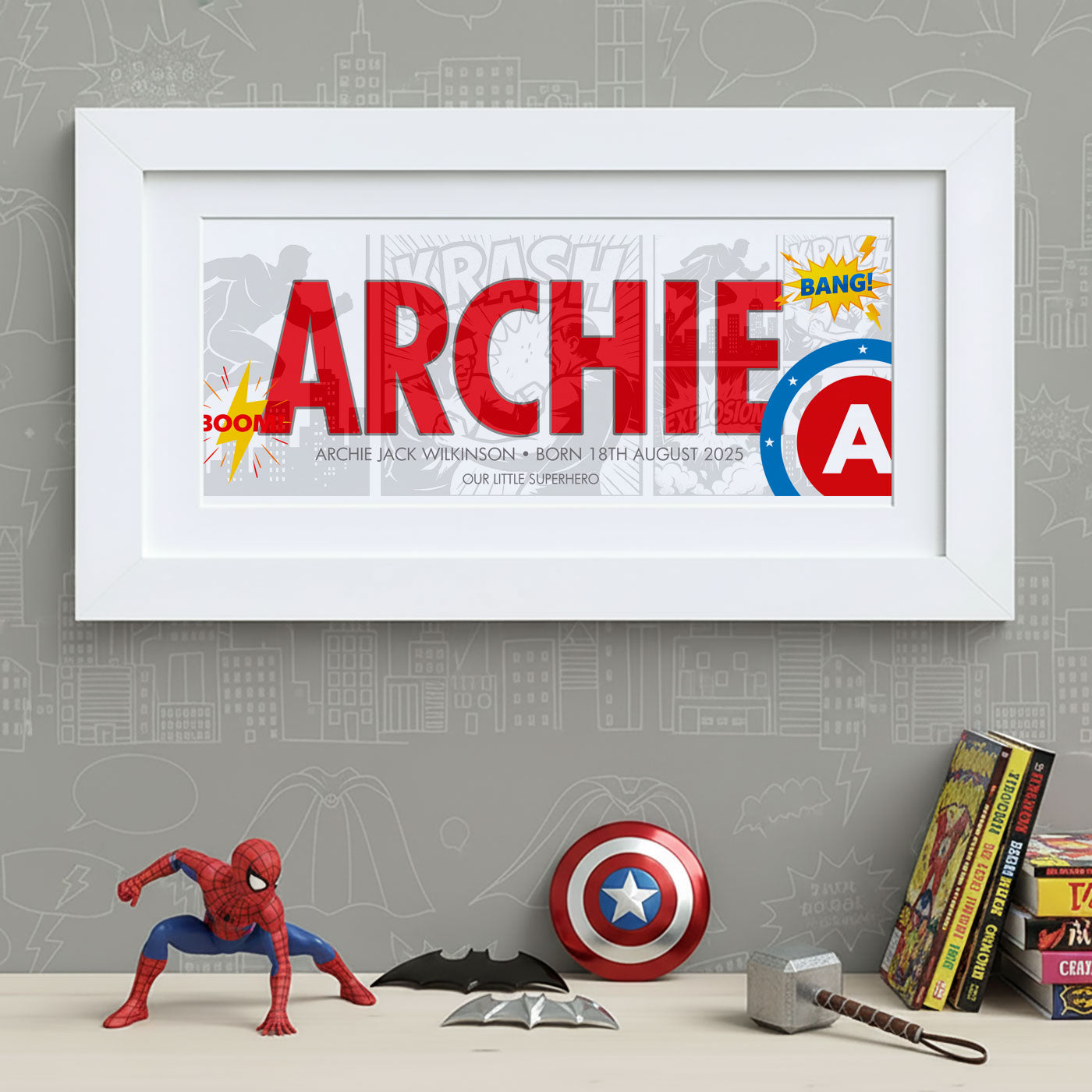 Superhero Name Frame