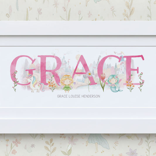 Fairytale Baby Name Frames