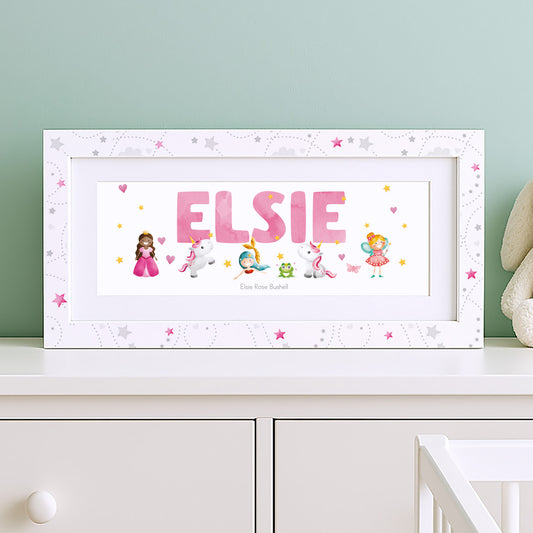 Fairytale Baby Name Frame & Prints