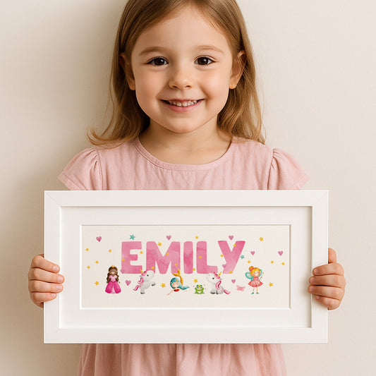 Fairytale Baby Name Frame