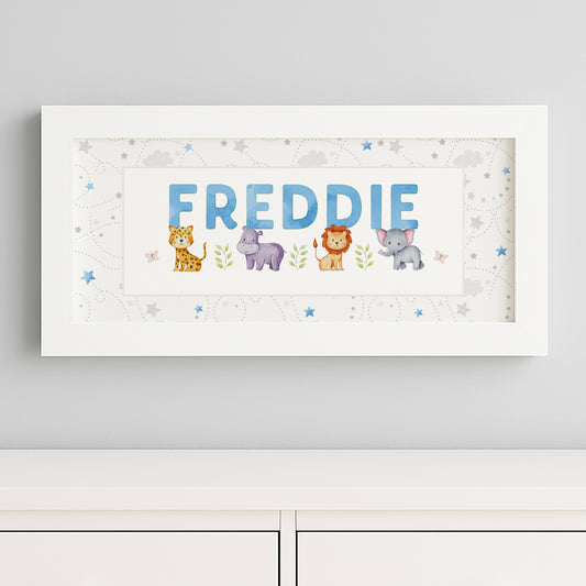 Jungle Animals Name Frame
