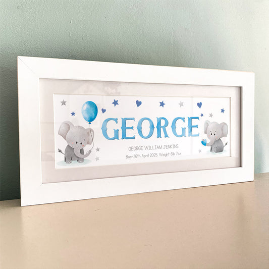 Little Elephants Name Frame