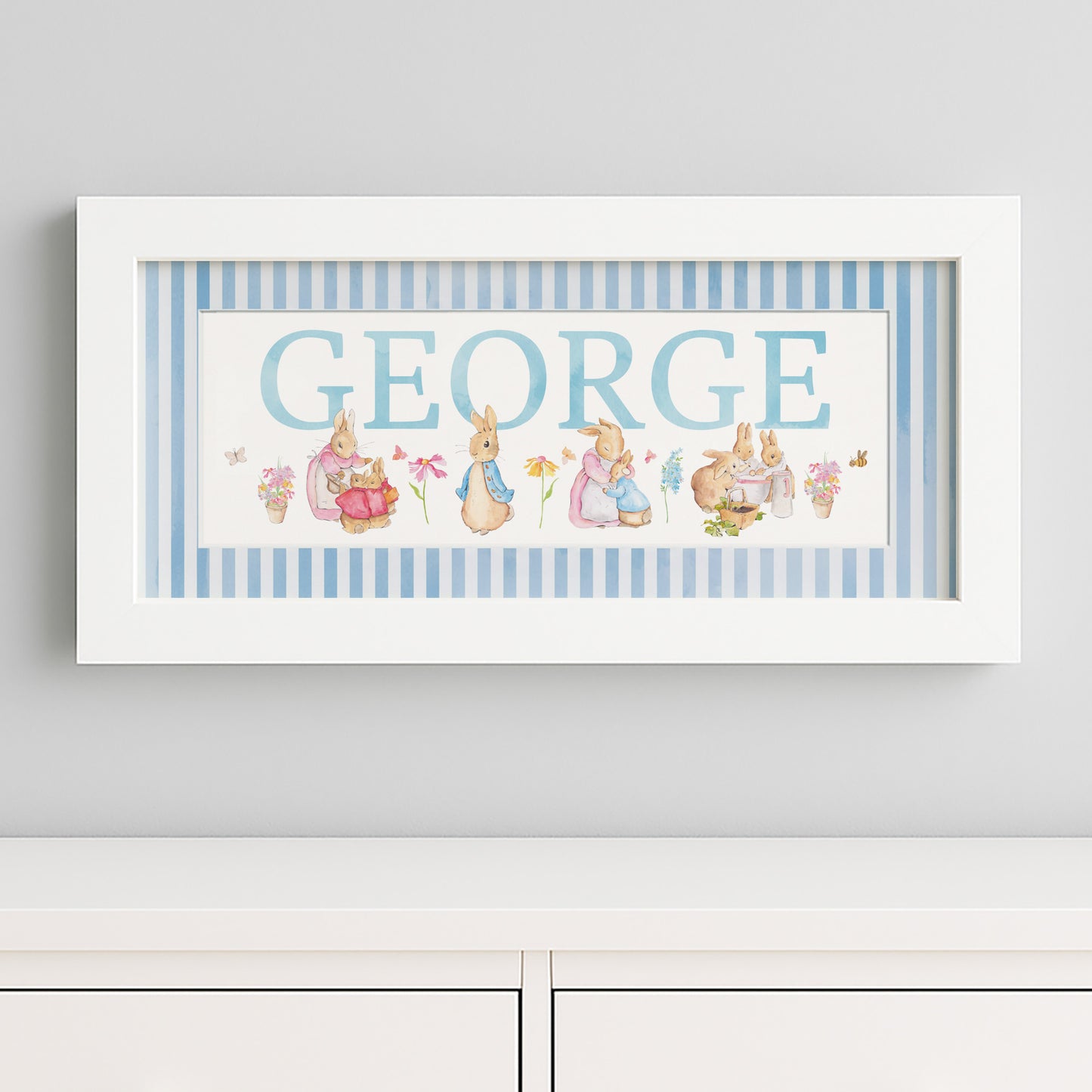 NEW DESIGN - Classic Rabbit & Friends Framed Print