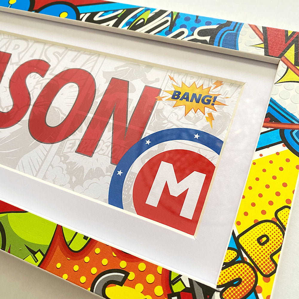 Superhero Name Frame