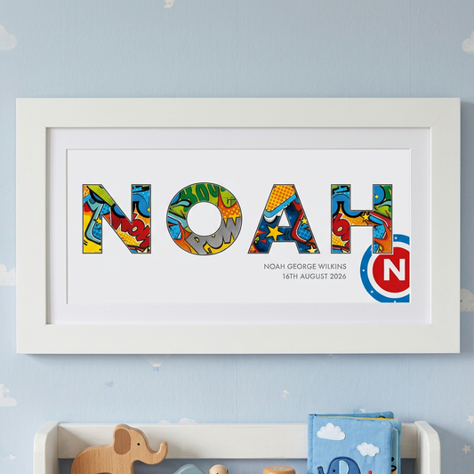 Superhero Name Frame