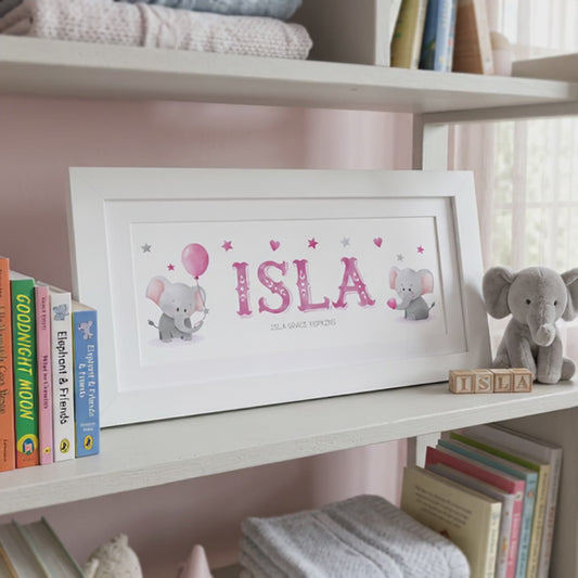 Little Elephants Name Frame