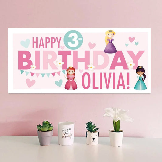 Princess Birthday Party Banners