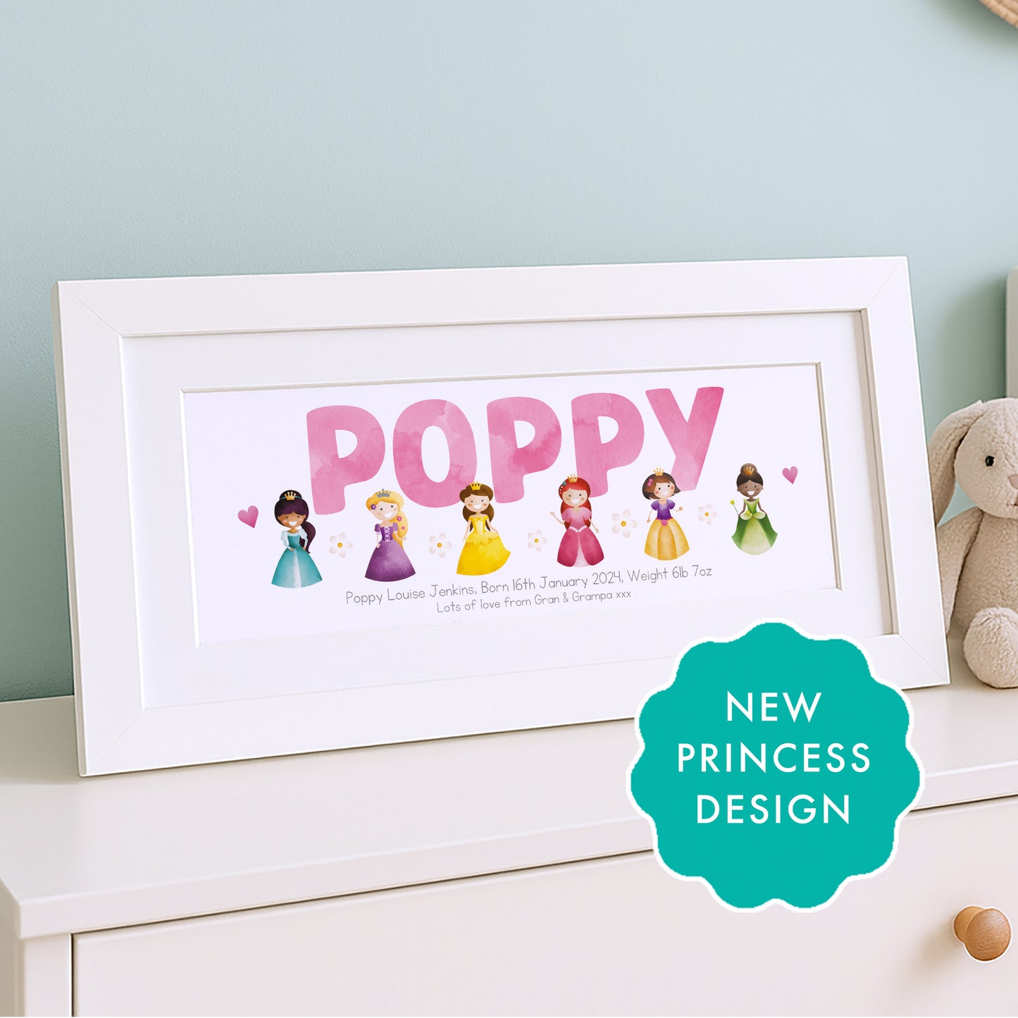 Princess Name Frames