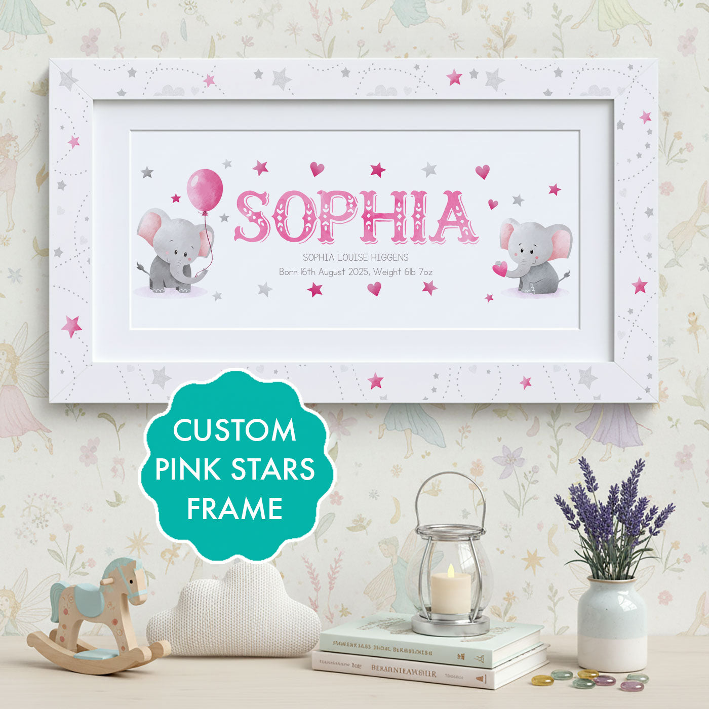 Little Elephants Name Frame