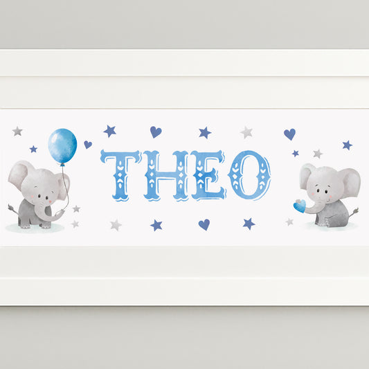 Little Elephants Name Frame